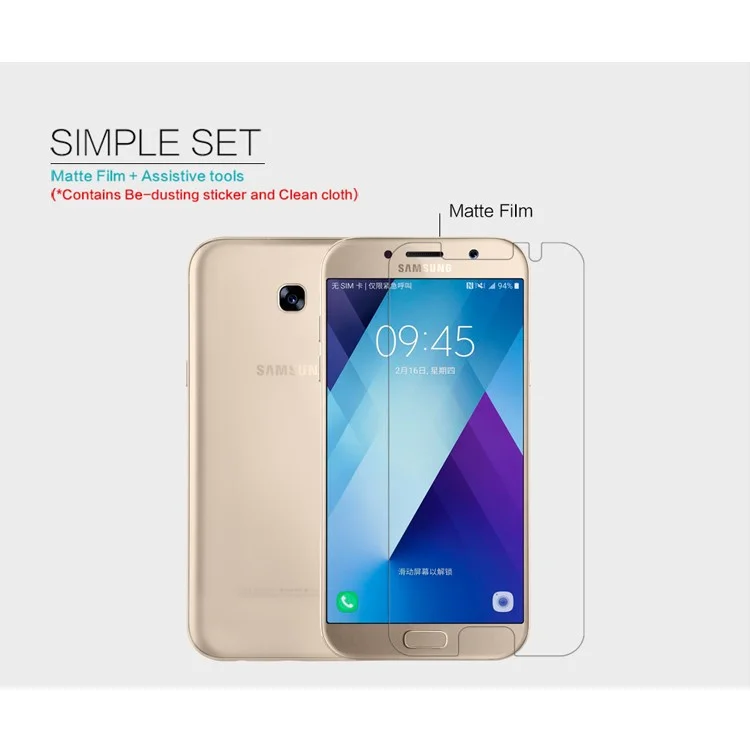 NILLKIN for Samsung Galaxy A3 (2017) Matte Anti-scratch LCD Screen Protector Mobile Guard Film