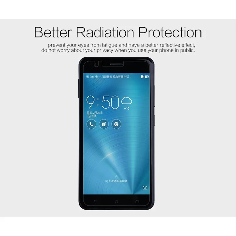 NILLKIN Anti-scratch Matte Screen Protector Shield Film for Asus Zenfone 3 Zoom ZE553KL