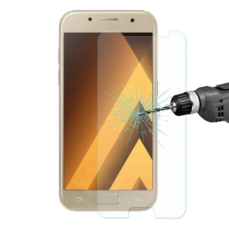 HAT PRINCE 0.26mm 2.5D Tempered Glass Screen Guard for Samsung Galaxy A3 (2017)