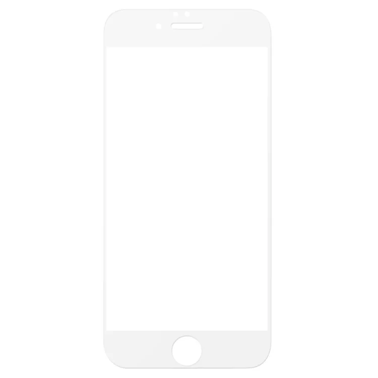 Baseus Para Iphone 6s 6 3d Bordas de Animais de Estimação Suaves Cola Fullte Fosco Com Cobertura de Vidro Temperado Com Cobertura Completa Filme de Protetor de Vidro - Branco