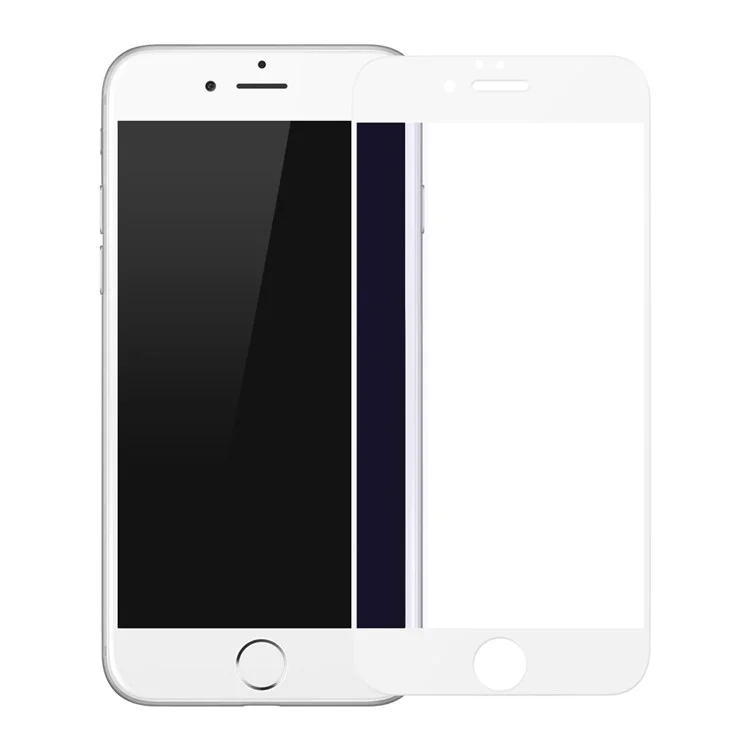 Baseus Para Iphone 6s 6 3d Bordas de Animais de Estimação Suaves Cola Fullte Fosco Com Cobertura de Vidro Temperado Com Cobertura Completa Filme de Protetor de Vidro - Branco