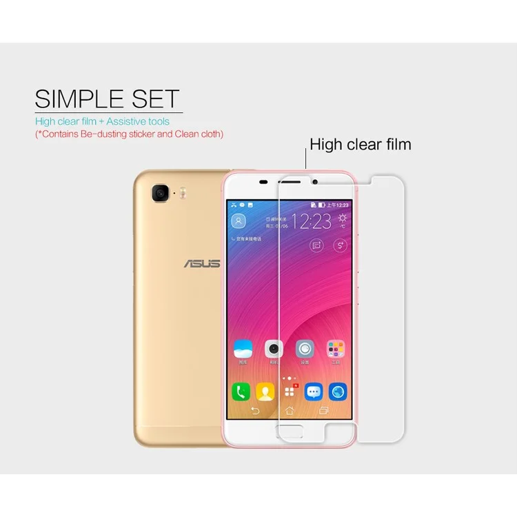 NILLKIN for Asus Zenfone 3s Max ZC521TL Anti-fingerprint HD Clear Mobile Screen Protector Film