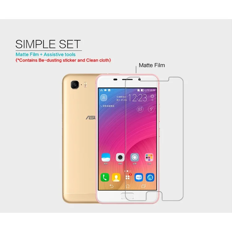NILLKIN Anti-scratch Matte Screen Protector Shield Film for Asus Zenfone 3s Max ZC521TL