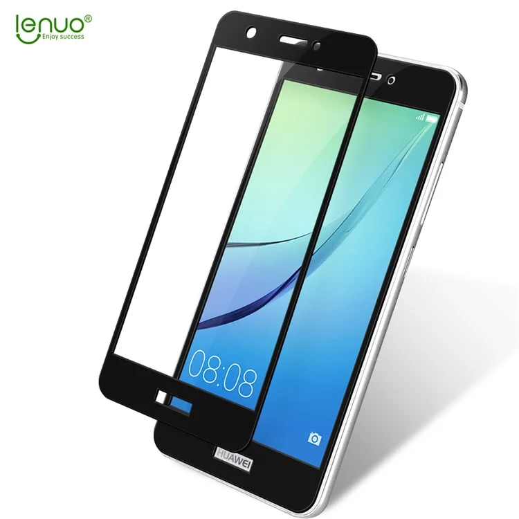 LENUO CF Full Cover Soft Carbon Fiber Tempered Glass Screen Protector for Huawei nova - Black