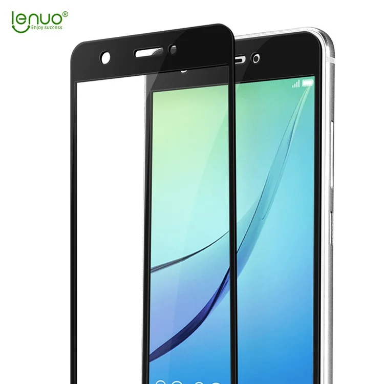 LENUO CF Full Cover Soft Carbon Fiber Tempered Glass Screen Protector for Huawei nova - Black