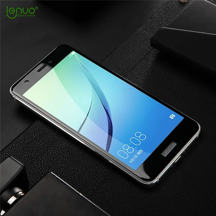 LENUO CF Full Cover Soft Carbon Fiber Tempered Glass Screen Protector for Huawei nova - Black