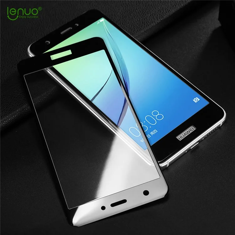 LENUO CF Full Cover Soft Carbon Fiber Tempered Glass Screen Protector for Huawei nova - Black