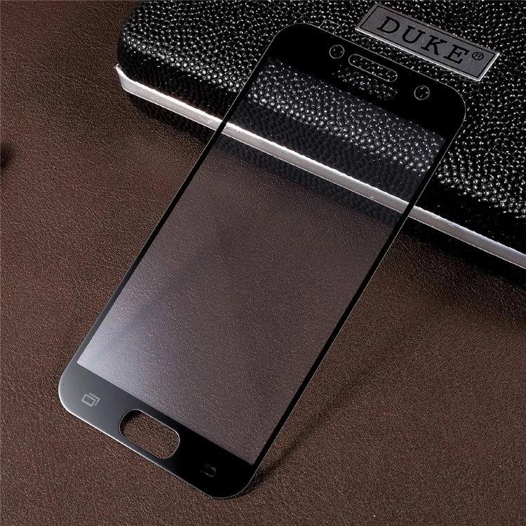 For Samsung Galaxy A3 (2017) Silk Printing Moible Tempered Glass Screen Protector (Crocodile Texture Package) - Black