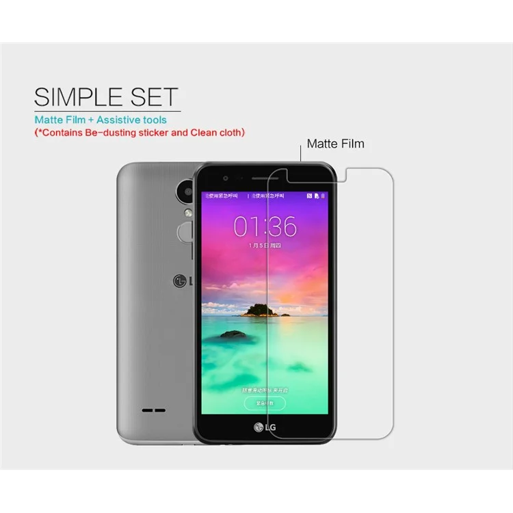 NILLKIN for LG K10 (2017) Matte Anti-scratch LCD Screen Protector Mobile Film