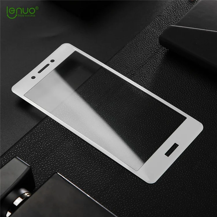 LENUO CF Screen Protector Carbon Fiber Tempered Glass Full Cover for Huawei Enjoy 6s / Honor 6