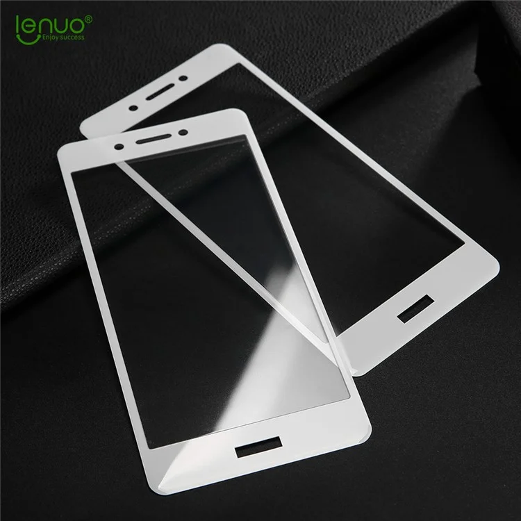LENUO CF Screen Protector Carbon Fiber Tempered Glass Full Cover for Huawei Enjoy 6s / Honor 6