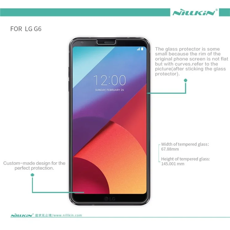NILLKIN for LG G6 Amazing H Tempered Glass Anti-burst Screen Protector