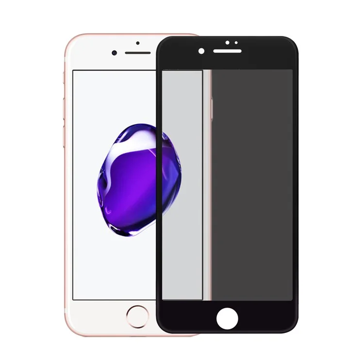 0.3mm Anti-spy 3D Curved Full Tempered Glass Screen Film for iPhone 7 4.7 inch - Black
