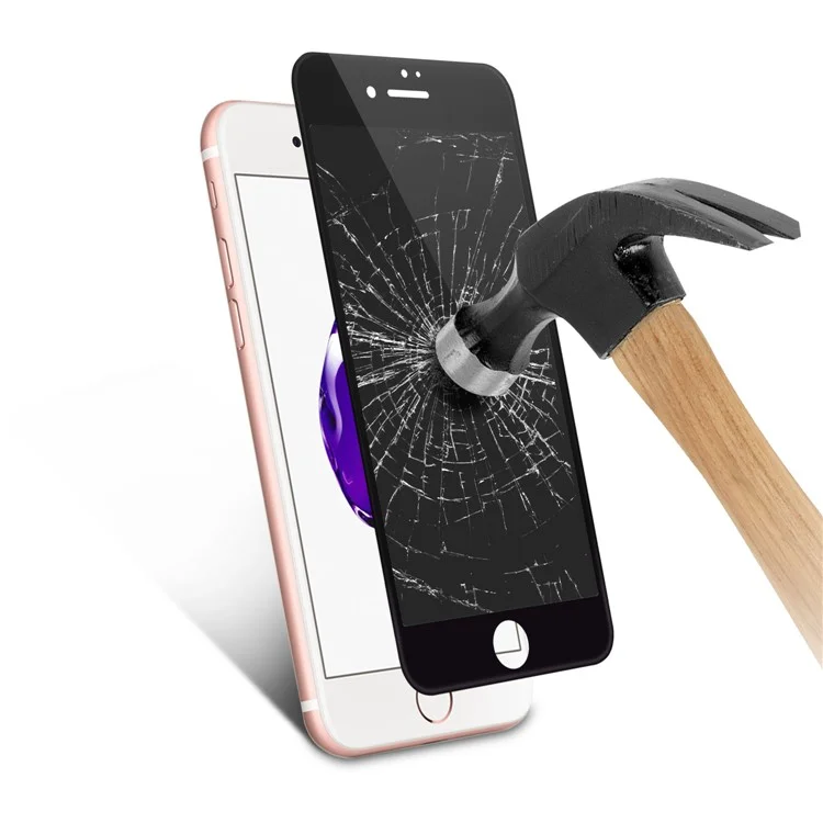 0.3mm Anti-spy 3D Curved Full Tempered Glass Screen Film for iPhone 7 4.7 inch - Black
