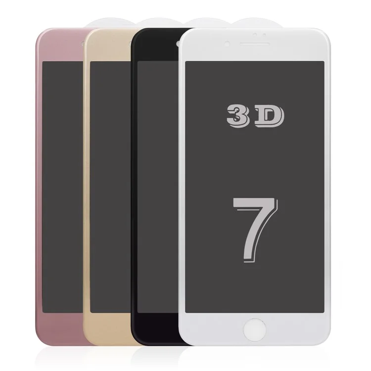 0.3mm Anti-spy 3D Curved Full Tempered Glass Screen Film for iPhone 7 4.7 inch - Black