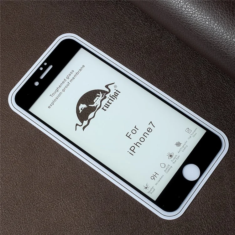 RURIHAI Solid Defense for iPhone 6s/6 4.7 Anti-blue-ray 0.1mm Thin Full Tempered Glass Screen Protector - Black