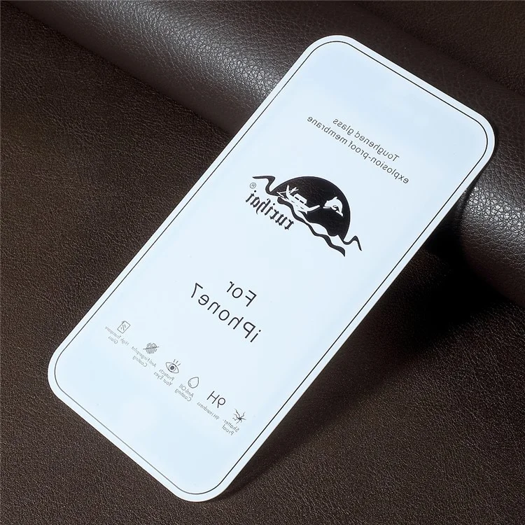 RURIHAI Solid Defense for iPhone 6s/6 4.7 Anti-blue-ray 0.1mm Thin Full Tempered Glass Screen Protector - Black