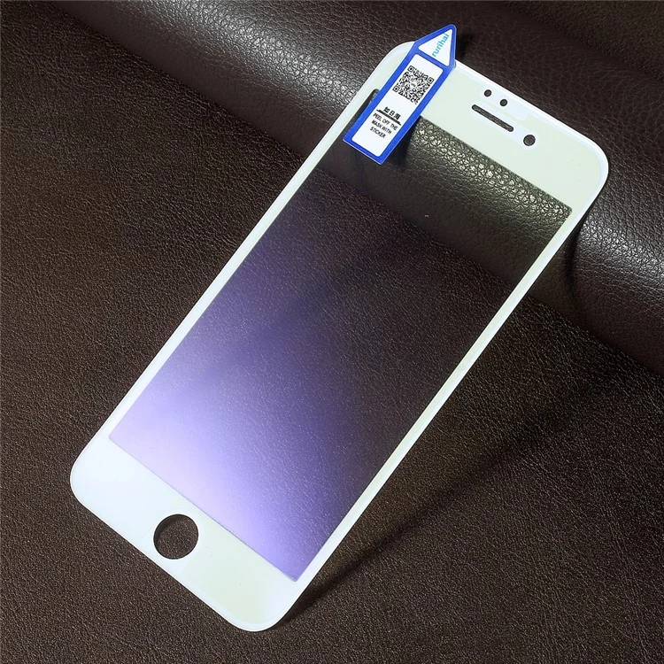 RURIHAI Solid Defense Soft Edge Anti-blue-ray 3D Full Screen Tempered Glass Guard Film for iPhone 6s 6 - White