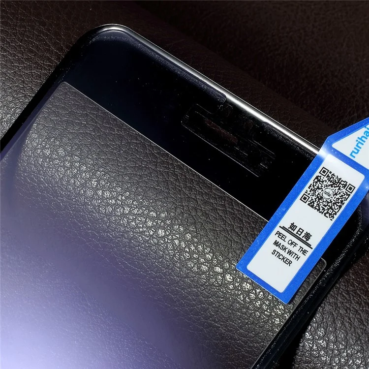 RURIHAI Soft Edge Anti-blue-ray Full Tempered Glass Screen Protector for iPhone 6s Plus / 6 Plus - Black