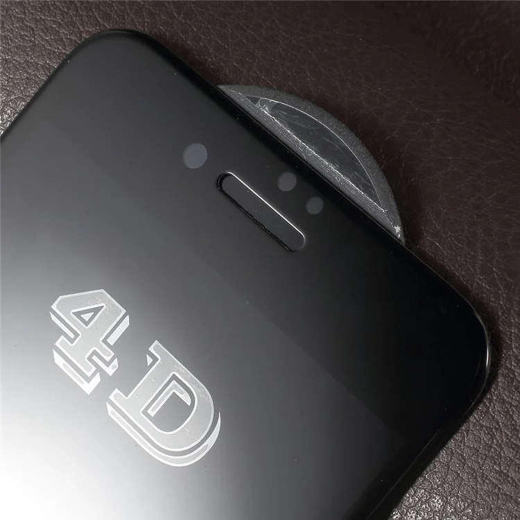 RURIHAI 4D Curved Full Covered Screen Tempered Glass Protector Guard Film for iPhone 6s Plus / 6 Plus - Black