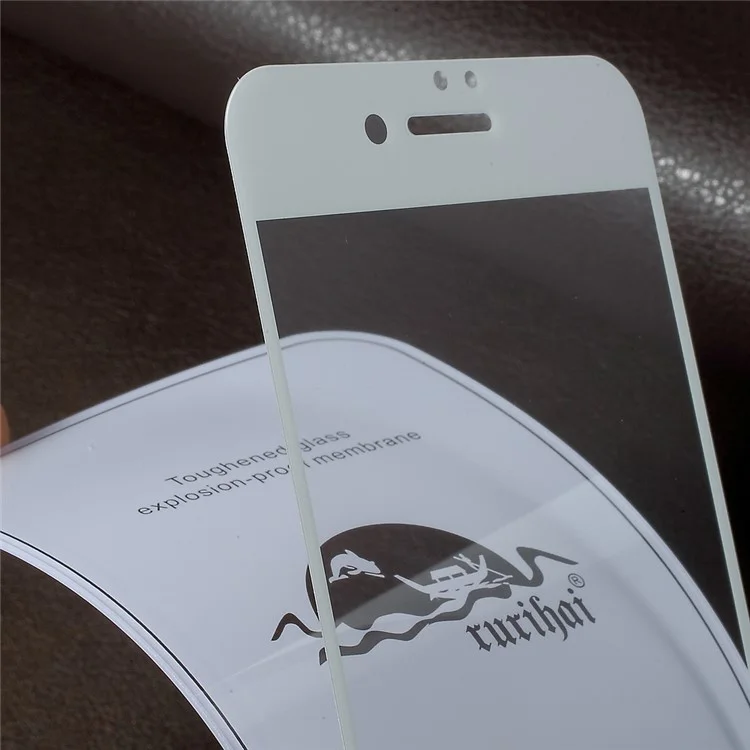 RURIHAI Solid Defense 0.1MM Thin Full Tempered Glass Screen Protector for iPhone 7 4.7 inch - White
