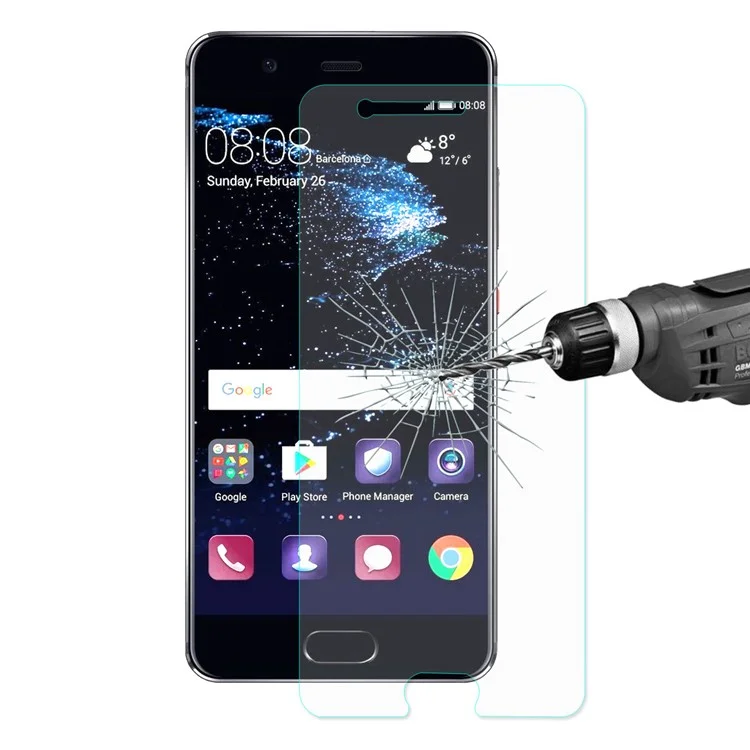 HAT PRINCE Tempered Glass Screen Protector for Huawei P10 Plus 0.26mm 9H 2.5D Arc Edge