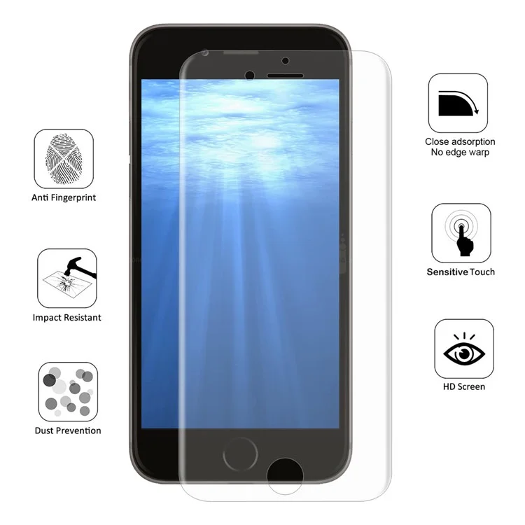 HAT PRINCE 0.1mm Full Coverage Screen Protector Guard Film for iPhone 6S/6 4.7 inch
