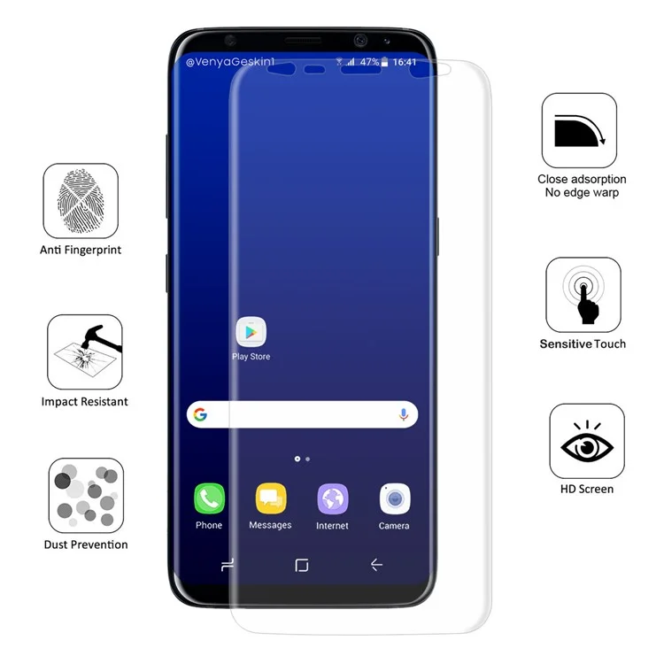 HAT PRINCE 0.1mm 3D Full Coverage TPU Explosion-proof Screen Film for Samsung Galaxy S8 G950