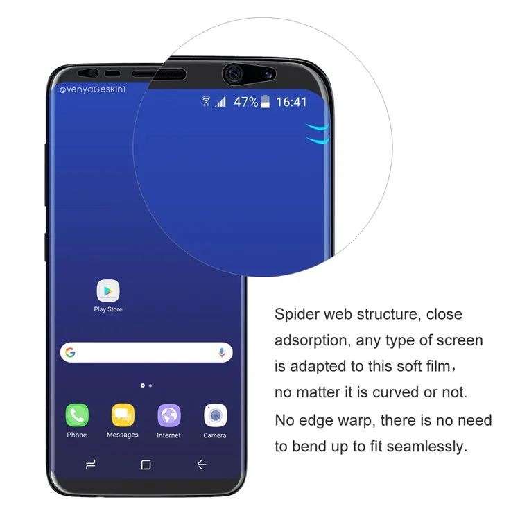 HAT PRINCE 0.1mm 3D Full Coverage TPU Explosion-proof Screen Film for Samsung Galaxy S8 G950