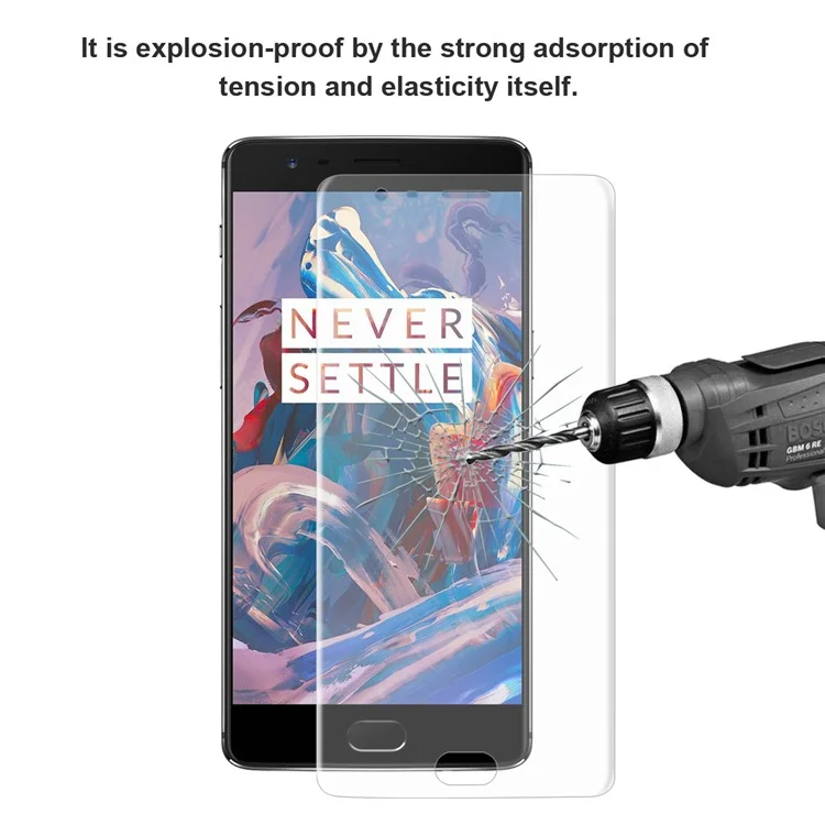 HAT PRINCE 0.1mm Full Coverage Screen Guard for OnePlus 3 / 3T - Transparent