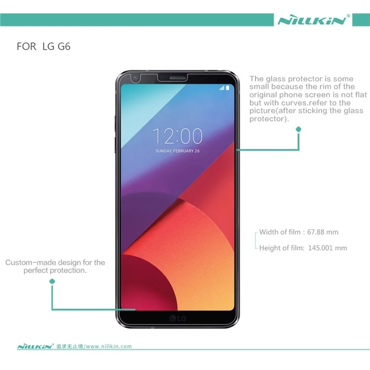 NILLKIN for LG G6 Anti-scratch Matte LCD Screen Protector Guard Film