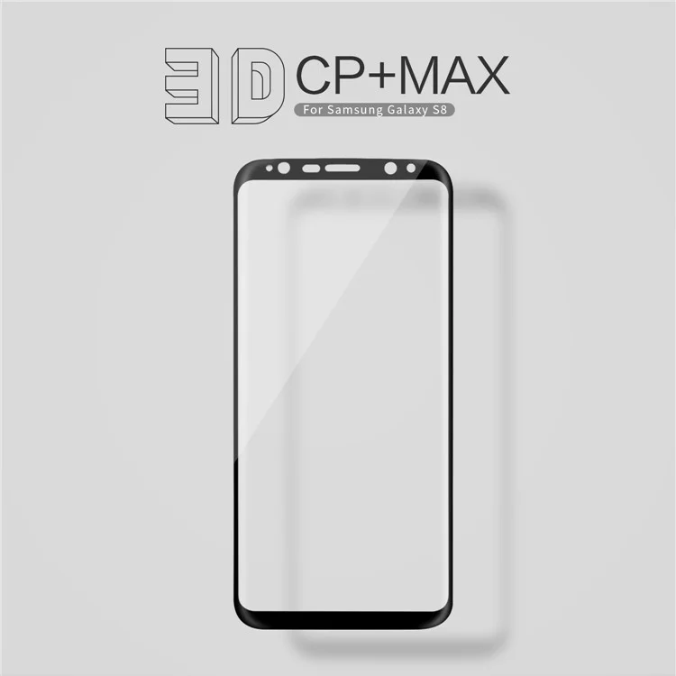 NILLKIN 3D CP+ Max for Samsung Galaxy S8 G950 Full Size Tempered Glass Screen Protector Anti-explosion - Black