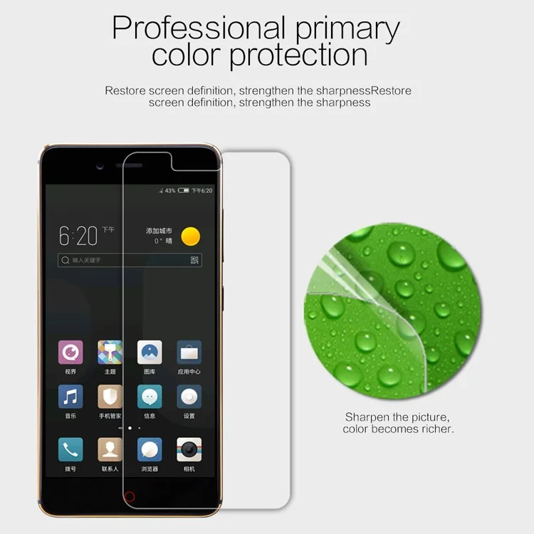 NILLKIN for ZTE nubia Z17 mini Anti-fingerprint HD Clear LCD Screen Protector Film