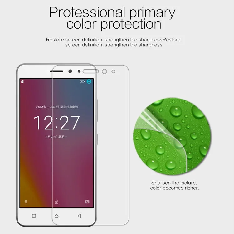 NILLKIN Anti-fingerprint HD Clear LCD Screen Protector Shield Film for Lenovo K6 Power