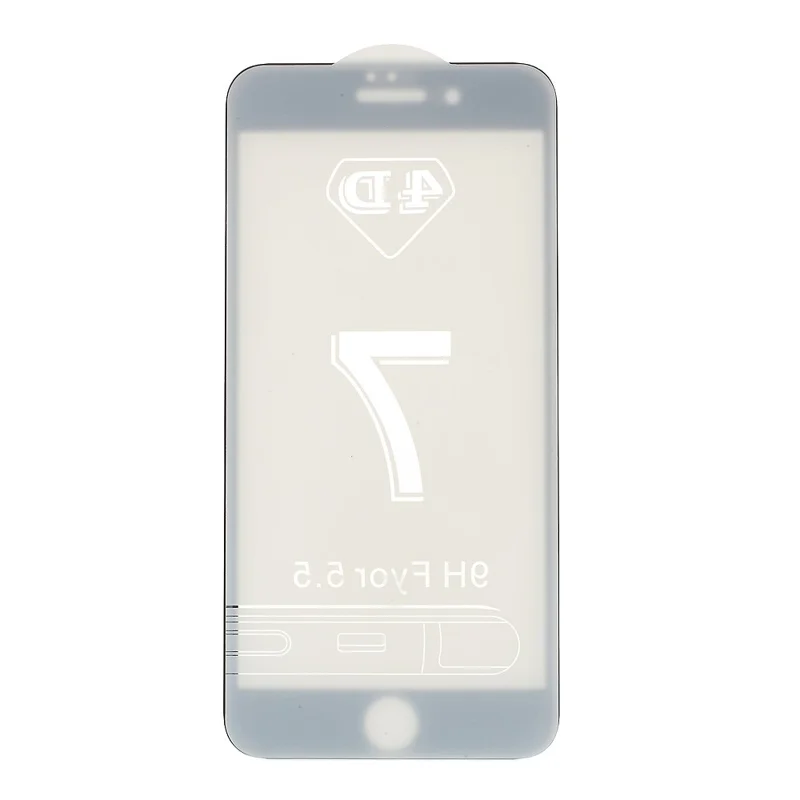 3D Full Coverage Tempered Glass Screen Protector Film for iPhone 7 4.7 inch - Black