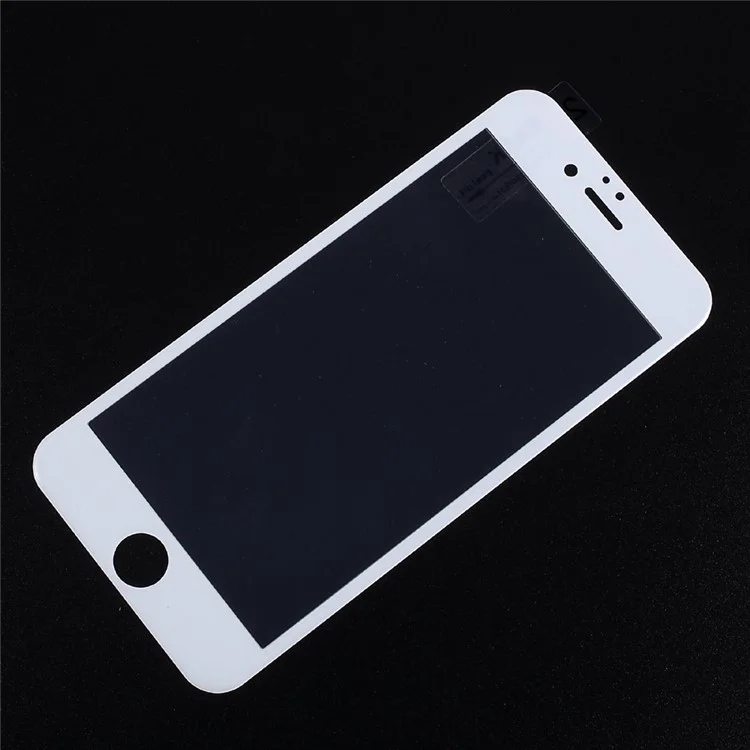 For iPhone 6s Plus/6 Plus Carbon Fiber Arc Edge Anti-blue-ray Full Coverage Tempered Glass Screen Protector - White