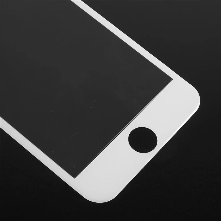 Anti-blue-ray Full Coverage Carbon Fiber Arc Edge Tempered Glass Screen Protector for iPhone 7 - White