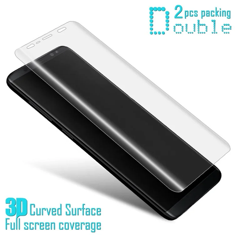 2Pcs IMAK for Samsung Galaxy S8 G950 3D Curved Full Coverage Soft Screen Protector Explosion-proof