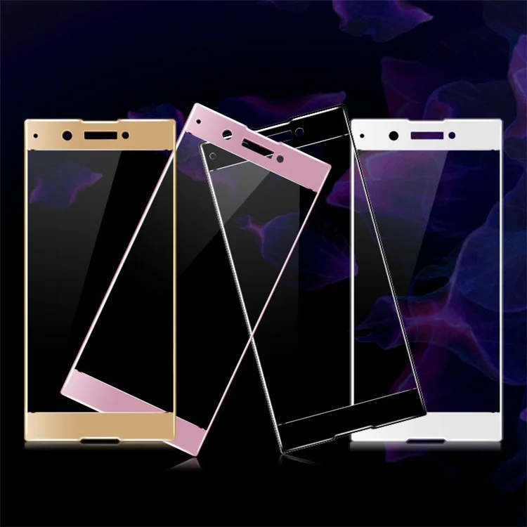 IMAK HD Full Size Tempered Glass Screen Protector for Sony Xperia XA1 - Black