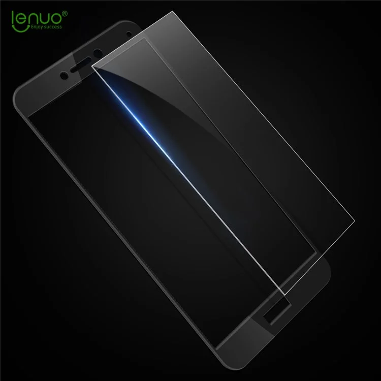 LENUO CF Soft Edge Full Tempered Glass Screen Protector for Huawei P8 Lite (2017) / Honor 8 Lite - Black