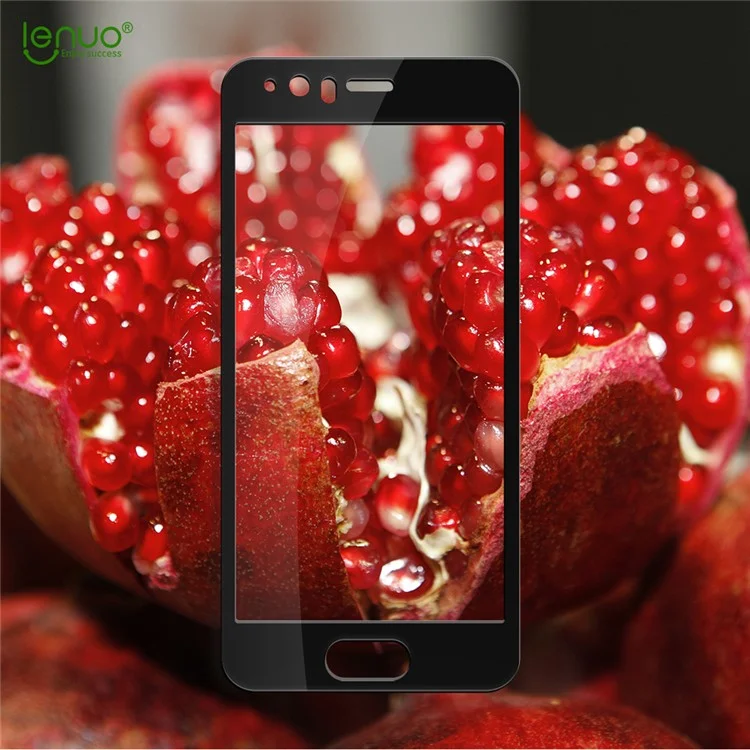 LENUO CF Soft Edge Full Screen Tempered Glass Protector Film for Huawei P10 - Black
