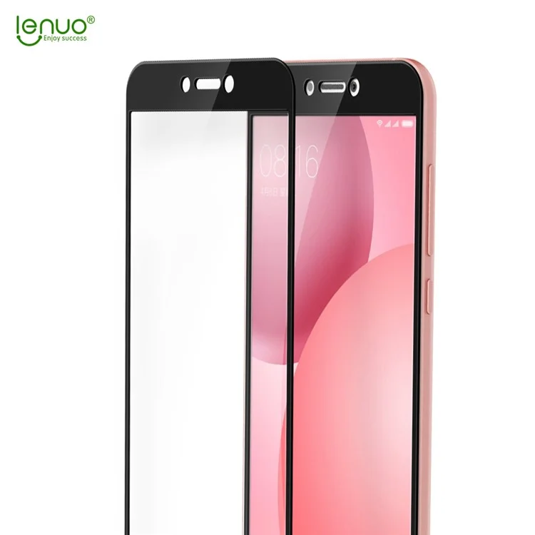 LENUO CF Soft Edge Full Screen Tempered Glass Screen Protector Guard for Xiaomi Mi 5c - Black