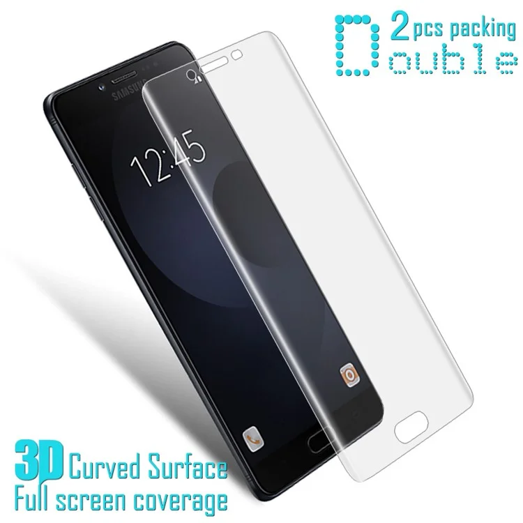 2PCS/Lot IMAK Explosion-proof Soft 3D Curved Full Coverage Screen Protector Film for Samsung Galaxy C9 Pro