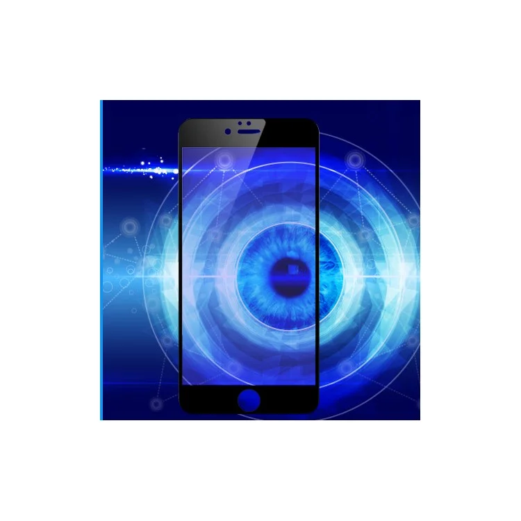 WUW G06 for iPhone 7 2.5D Soft Arc Edge Anti-blue-ray Tempered Glass Protector Film - Black