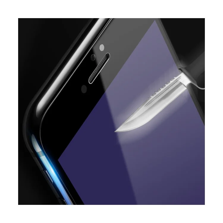 WUW G06 for iPhone 7 2.5D Soft Arc Edge Anti-blue-ray Tempered Glass Protector Film - Black
