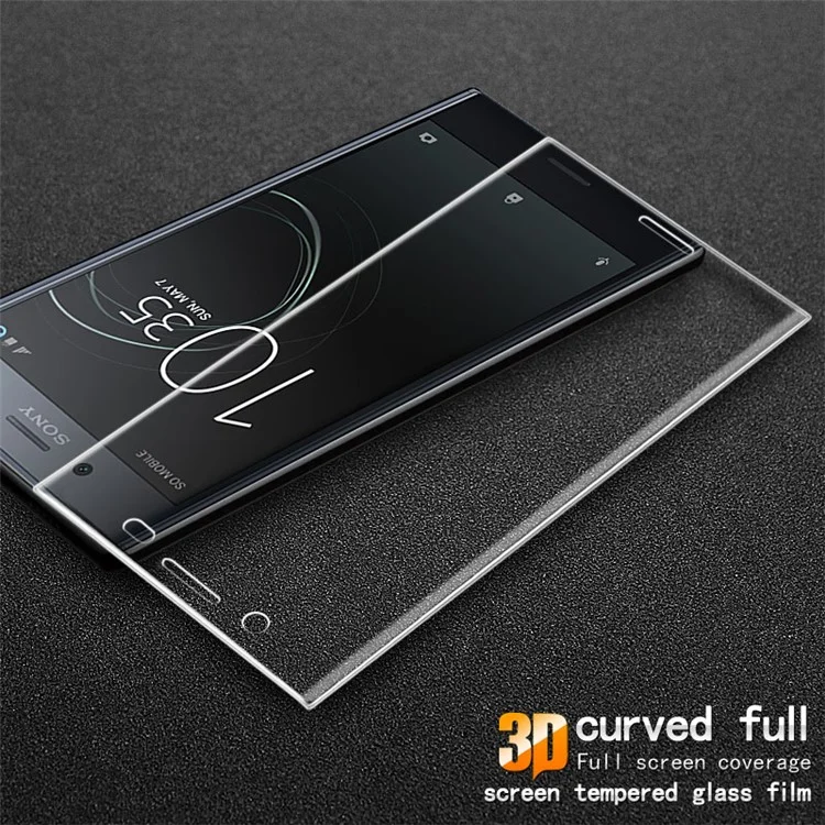 IMAK 3D Curved Full Covering Tempered Glass Screen Guard for Sony Xperia XZ Premium - Transparent
