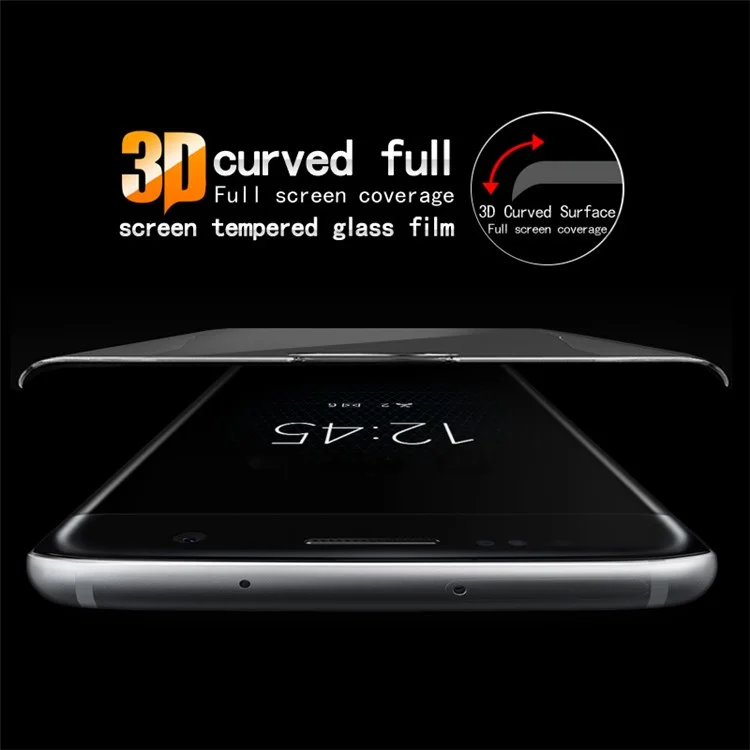IMAK 3D Curved Full Covering Tempered Glass Screen Guard for Sony Xperia XZ Premium - Transparent