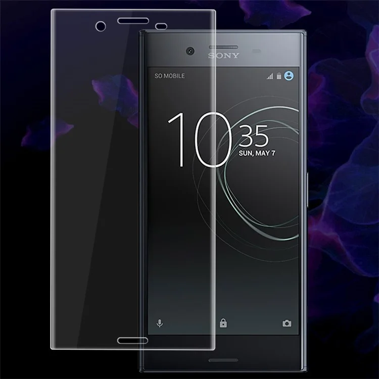 IMAK 3D Curved Full Covering Tempered Glass Screen Guard for Sony Xperia XZ Premium - Transparent