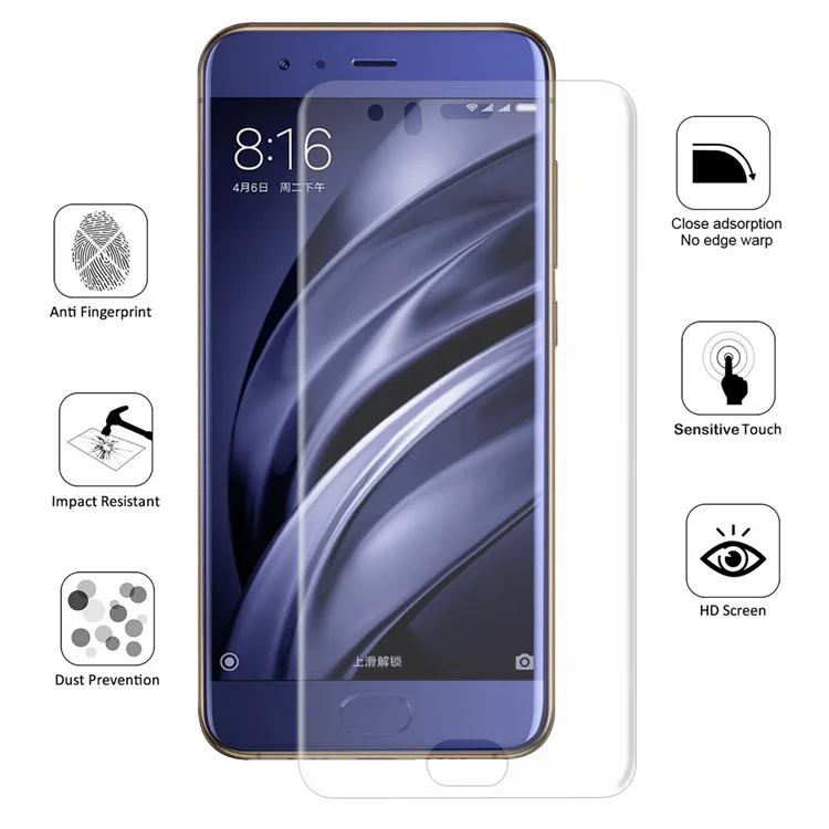HAT PRINCE 0.1mm Full Coverage Screen Guard for Xiaomi Mi 6