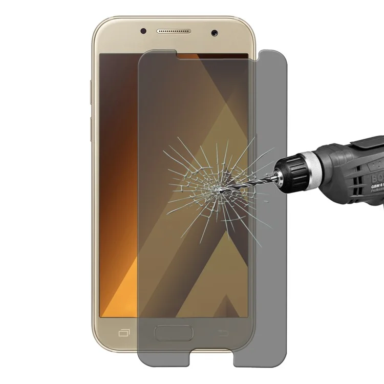 HAT PRINCE for Samsung Galaxy A3 (2017) 2.5D Anti-Peep Tempered Glass Screen Protector 0.26mm 9H Arc Edge